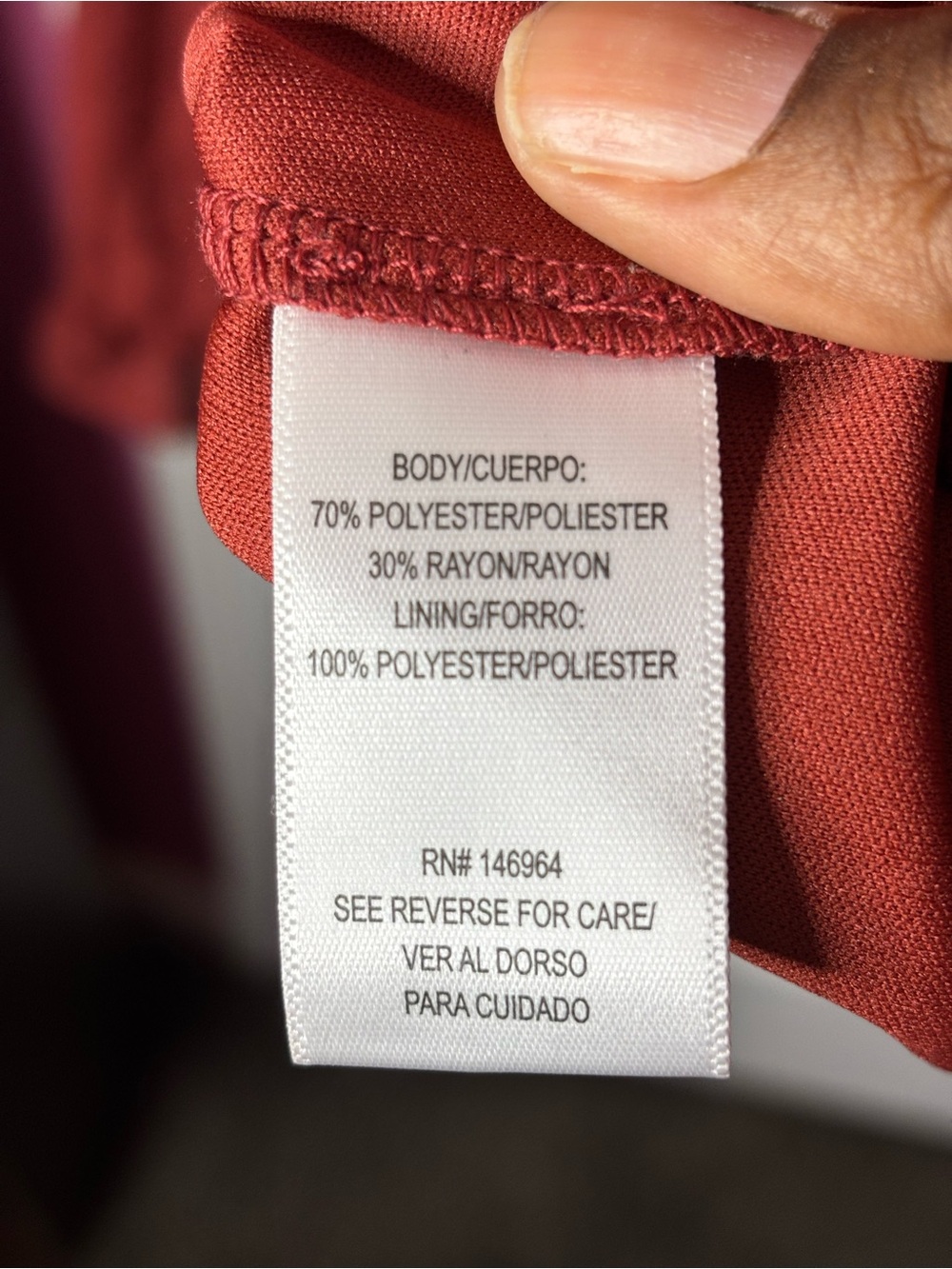 Signature by Robbie Bee Rust Red Tie-Shoulder Midi Dress - Picture 5 of 6